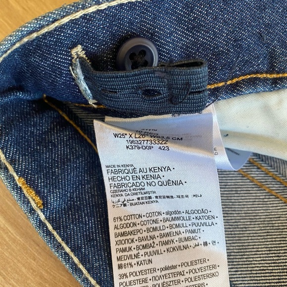 New Levi's Boys Dark Blue Skinny Jeans Size 10 - Picture 3 of 5